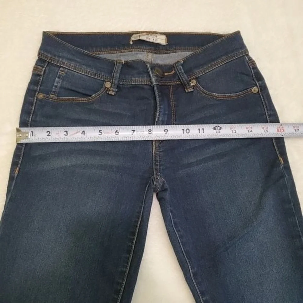 Free People womens dark Blue‎ Jeans Size W 25 denim midwaist